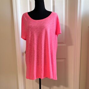 Lilly Pulitzer Coral Sands Short-Sleeve Etta Scoop Neck Tee
